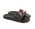 men's rubber with logo and  edge slide sandals