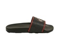 men's rubber with logo and  edge slide sandals