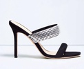 alvari embellished sandal in black