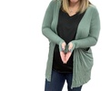 sierra ribbed cardigans in sage