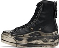 Black Tall Leather Kurt Sneakers