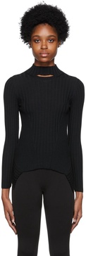 Black Asymmetric Sweater