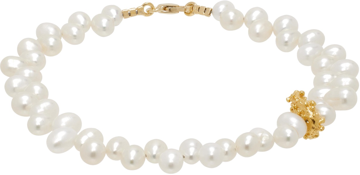 White & Gold 'The Calliope' Bracelet