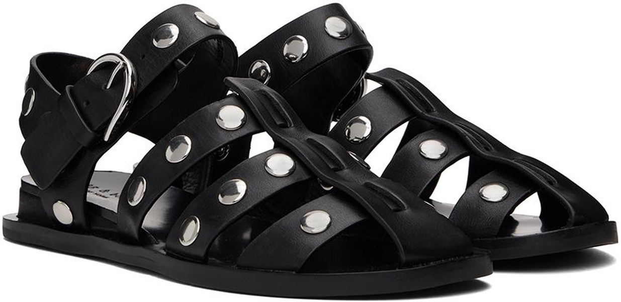 Black Beau Fisherman Sandals