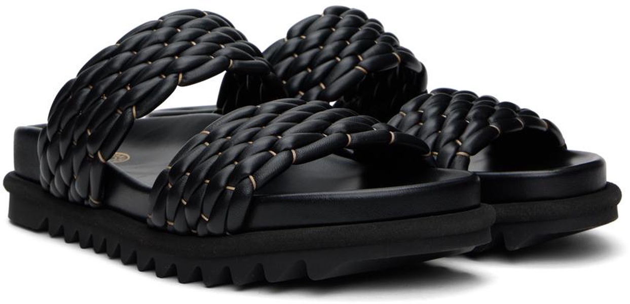 Black Braided Sandals