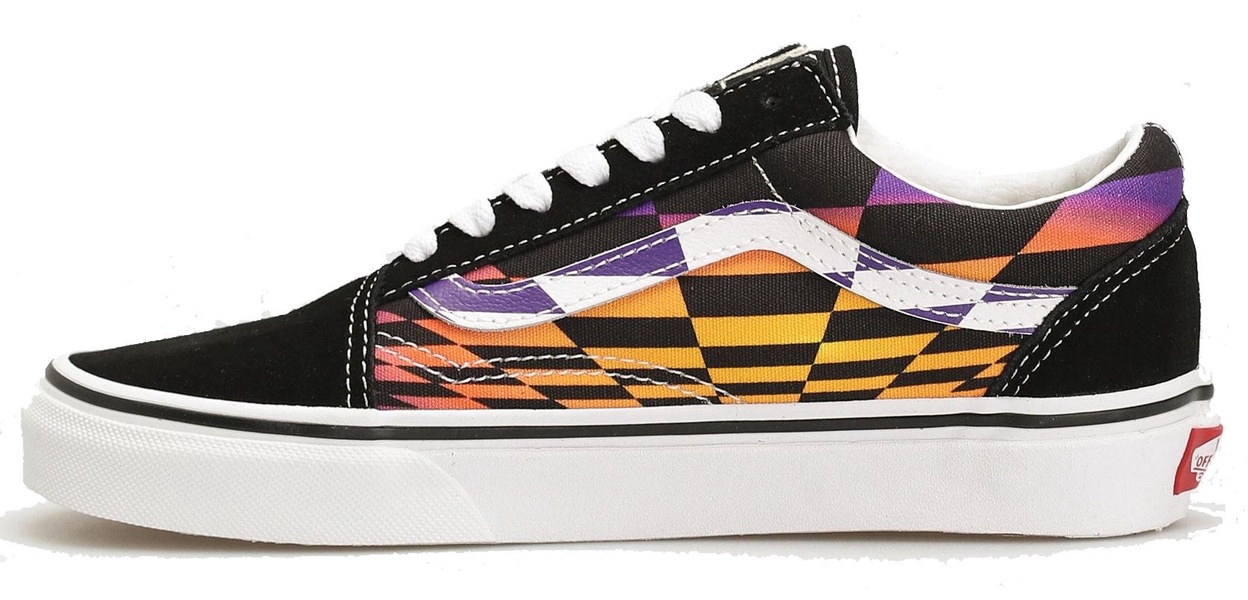 Ua Old Skool Printed Graphic Check Multi Black Sneaker