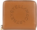 Stella McCartney Logo Grainy Studded Zipped Mini Wallet