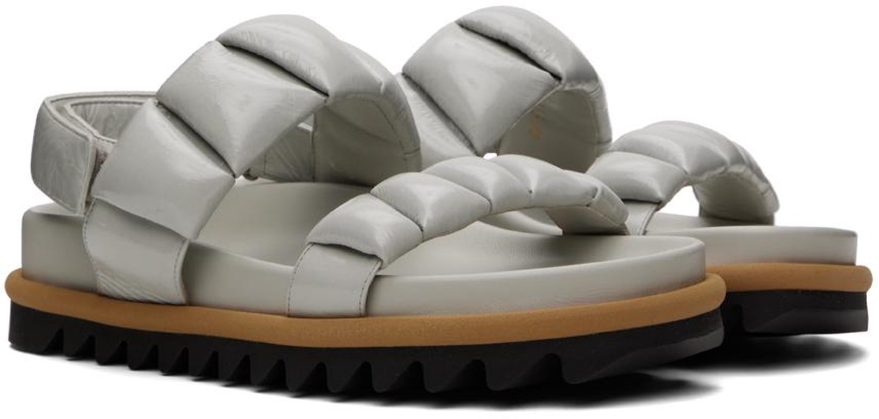 Off-White Padded Leather Sandals