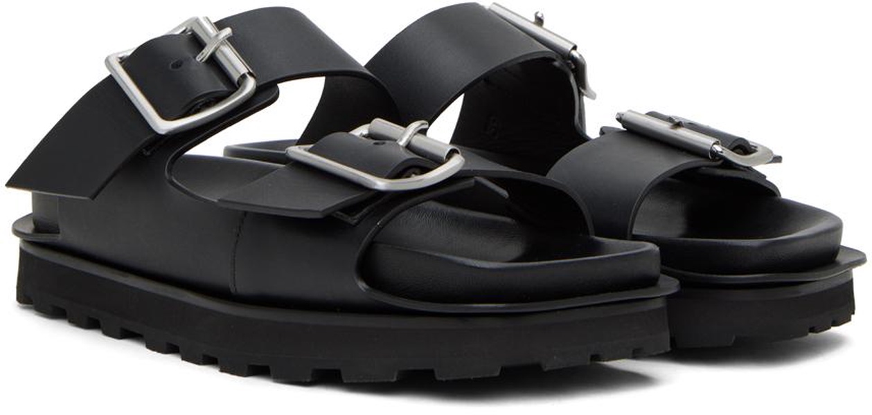 Black Pin-Buckle Slides