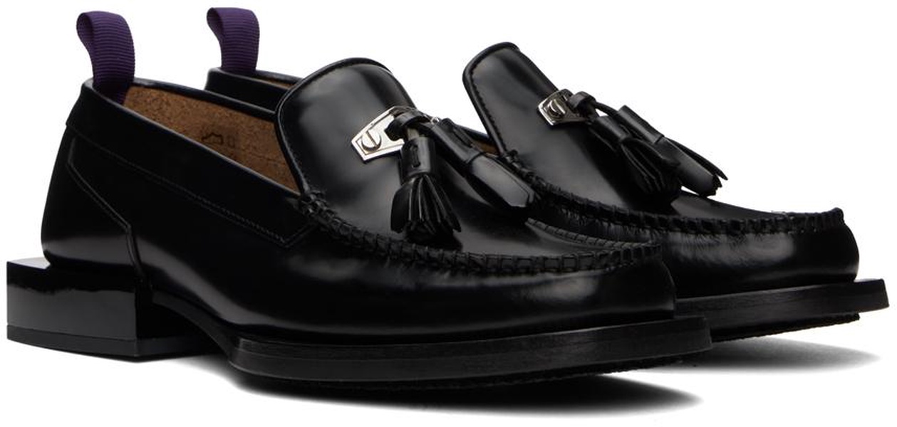 Black Rio Fringe Loafers