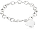 Amazon Essentials Heart-Tag Bracelet (previously Amazon Collection)