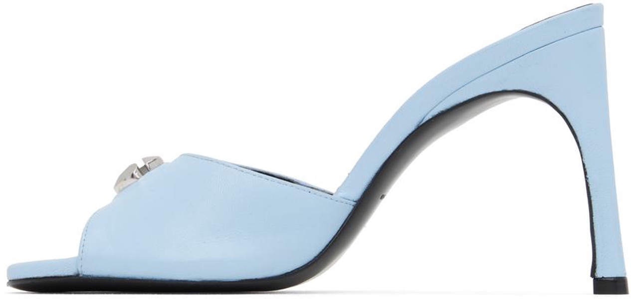 Blue Logo Mules