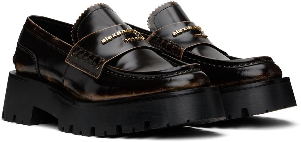 Carter 45mm mid-heel leather loafers