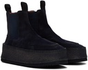 SSENSE Exclusive Navy Parapana Beatles Boots