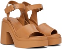 Tan Nelio Heeled Sandals