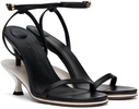 Black & White Les Sculptures 'Les doubles sandales' Heeled Sandals