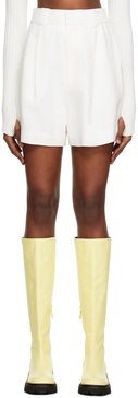 White Clemence Tailored Shorts