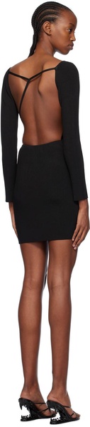 Black Asymmetric Minidress