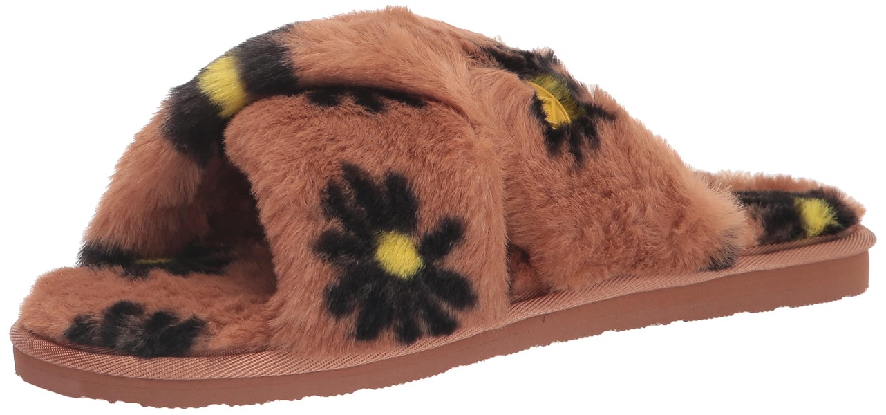 Volcom Women's Lived in Lounge Faux Fur Slide Sandal