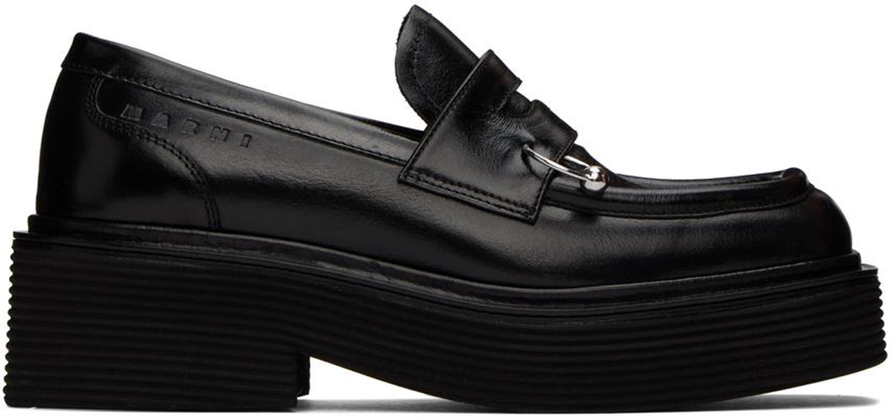 Black Piercing Loafers