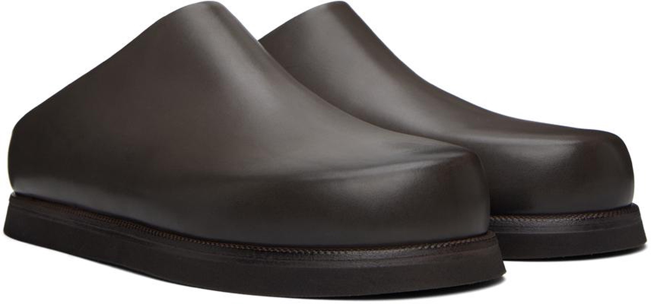 SSENSE Exclusive Brown Sabot Loafers