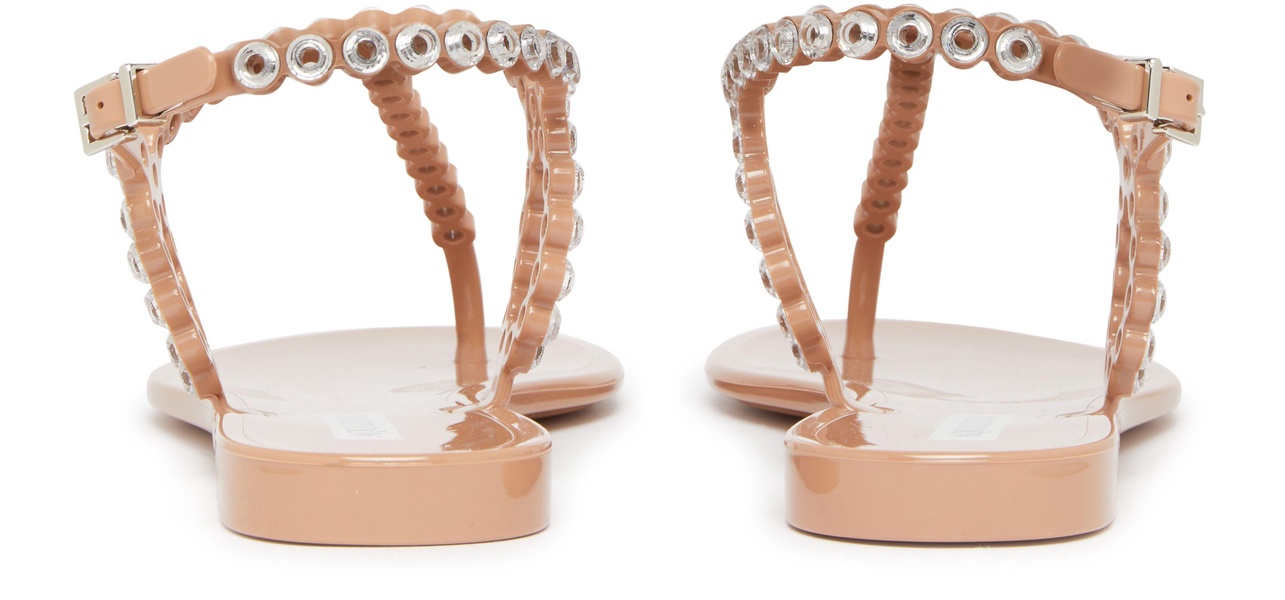 Almost Bare Crystal Jelly sandals