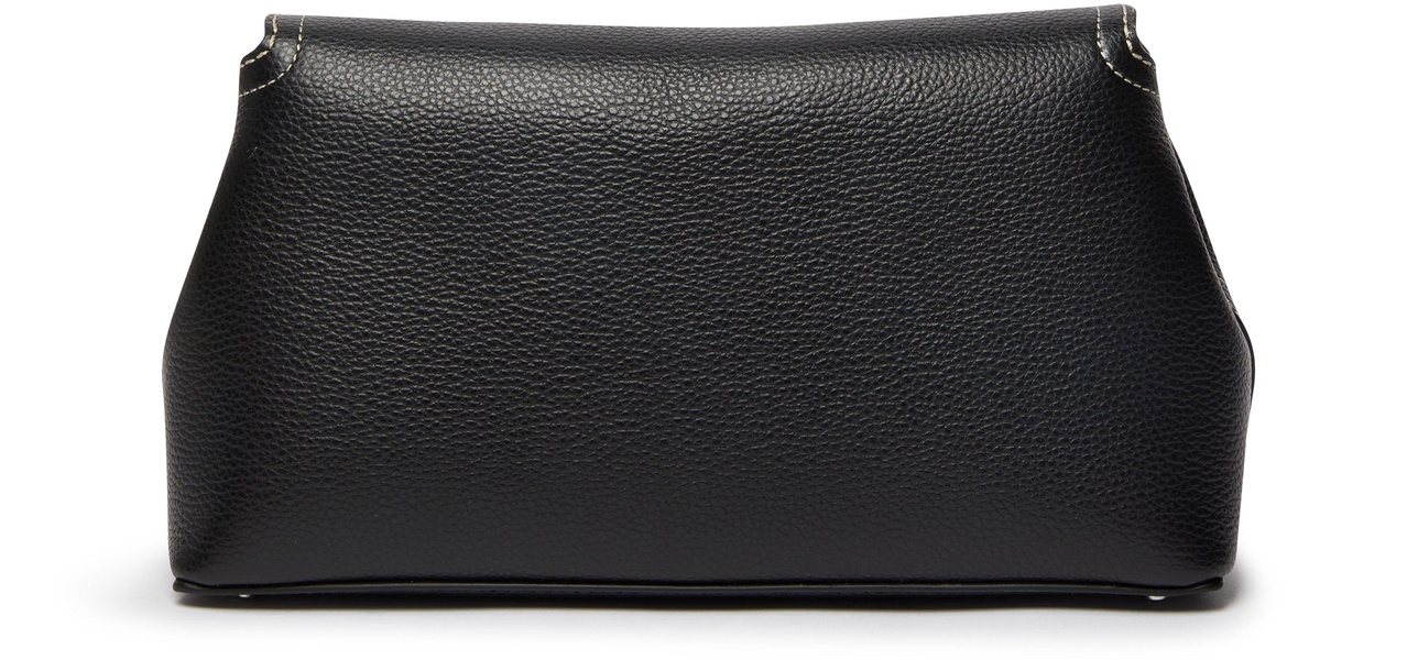 T-Lock leather clutch bag