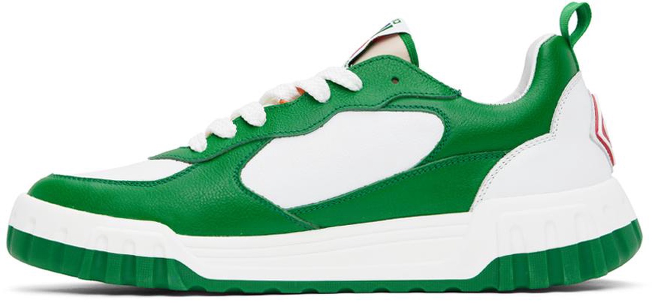 Green & White 'The Court' Sneakers