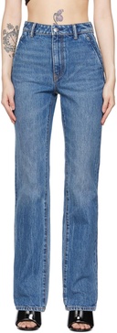 Blue High-Rise Jeans