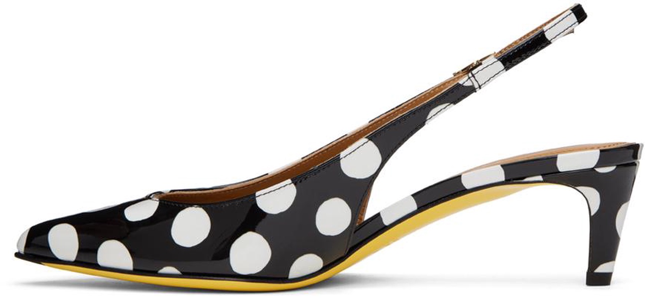 Black & White Polka Dot Heels