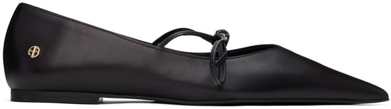 Black Nikki Ballerina Flats