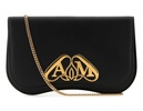 Alexander McQueen Logo Plaque Foldover Crossbody Bag