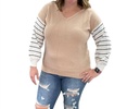 nora sweater in tan