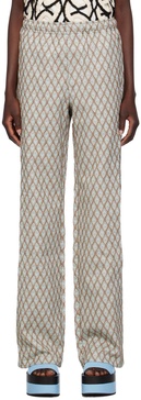 Beige & Blue Makeni Trousers