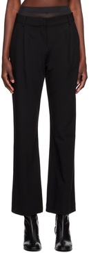 Black Mason Slouched Trousers