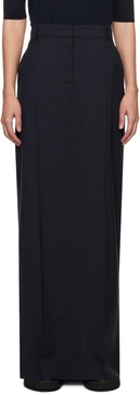 Navy Circeo Maxi Skirt