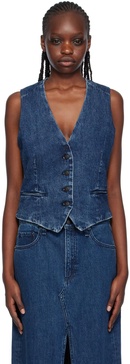 Navy Priya Denim Vest