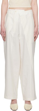 White Tapered Trousers