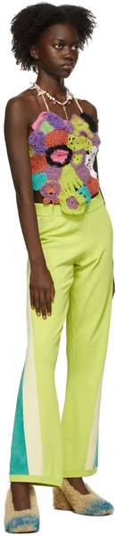 Green Contrast Track Lounge Pants