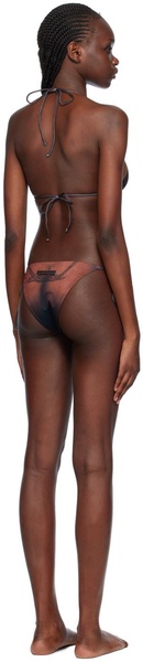 Brown 'The Ebony Body Tattoo' Bikini