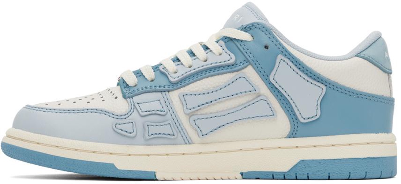 Blue & Off-White Skel-Top Sneakers