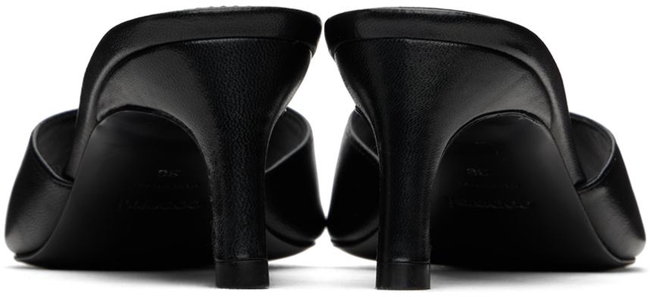 Black Low Logo Mules