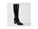 Aster Croc-Embossed Knee High Boots