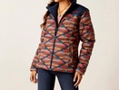 crius insulated jacket in mirage print