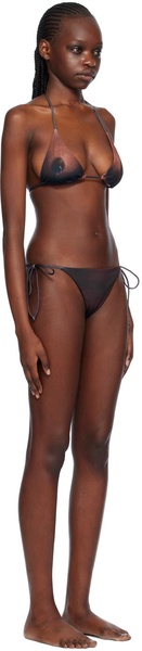 Brown 'The Ebony Body Tattoo' Bikini