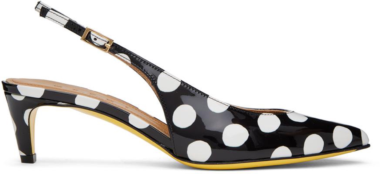 Black & White Polka Dot Heels