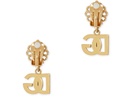 Earrings with DG logo and pearl