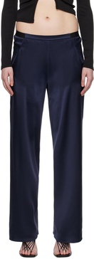 Navy Bias Trousers