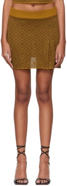 Brown Ojewale Miniskirt