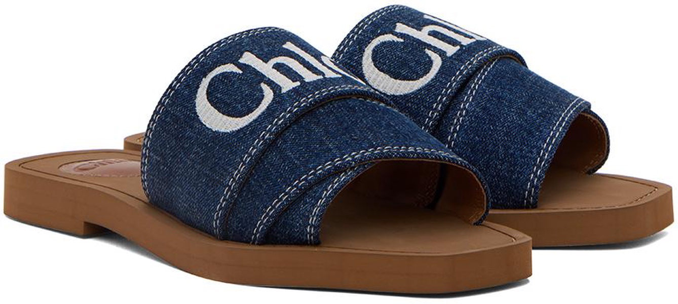 Blue Woody Sandals